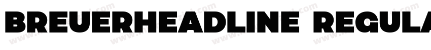BreuerHeadline regular字体转换